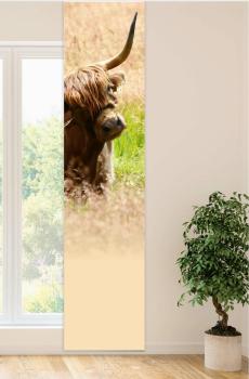Flächenvorhang Scottish highland cattle  Schiebevorhang, Schiebegardine, modern, 60 cm breit, 2,65 m hoch,